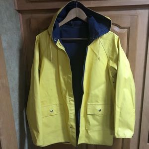 Vintage reversible rain jacket